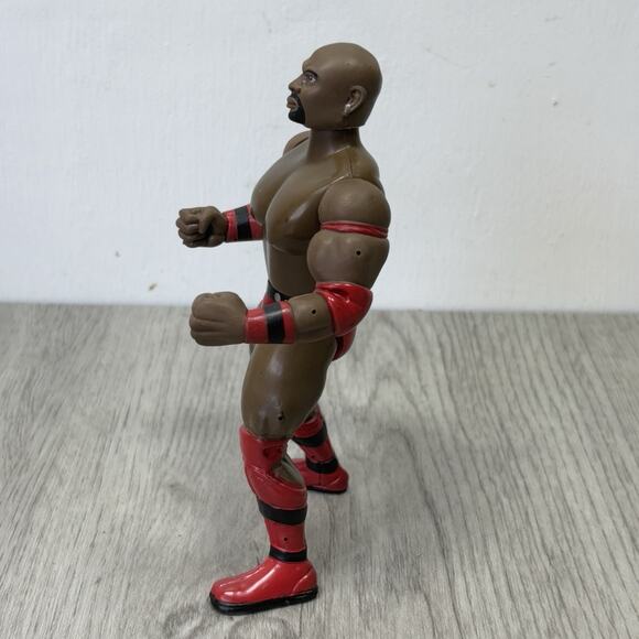 WWF WWE 1996 Jakks Ahmed Johnson Bone Crishing Action Wrestling Action Figure - Picture 2 of 6